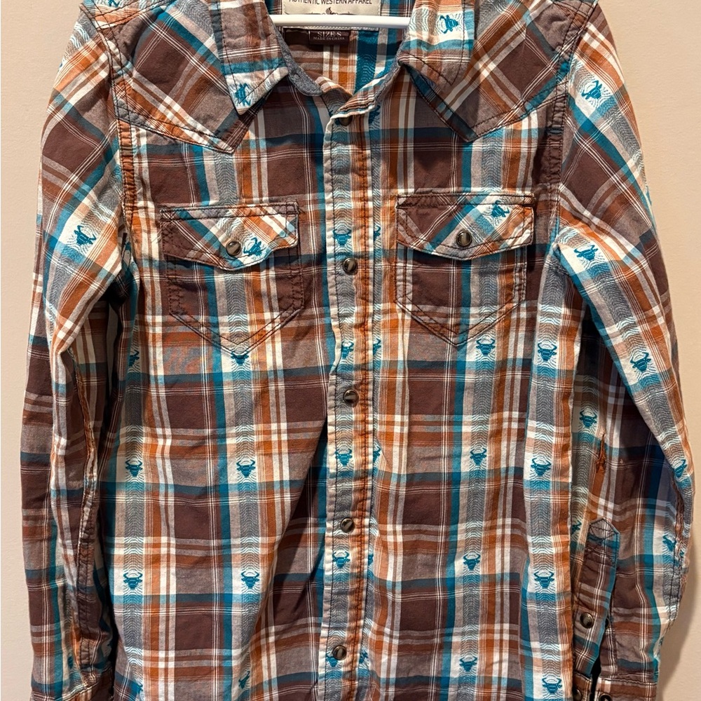 Plaid Button-Down Shirt for Kids